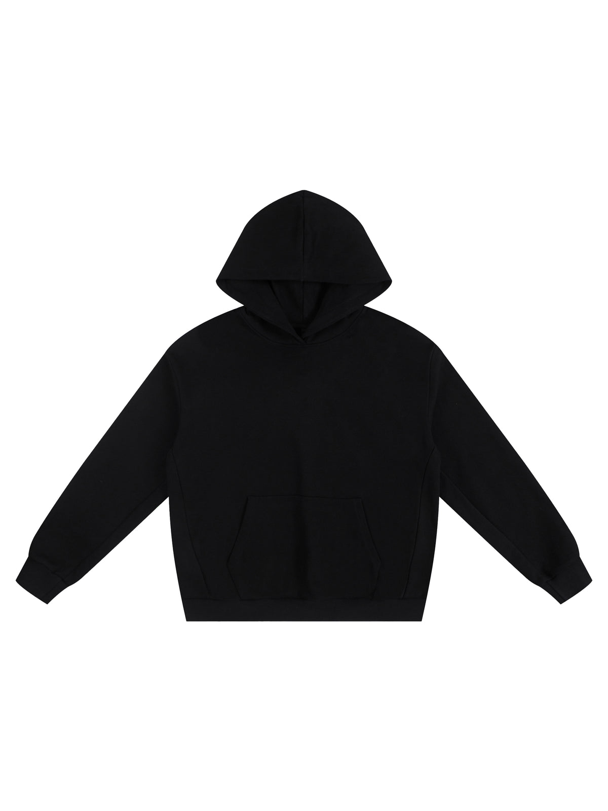 Oversize Black Fleece Hoodie